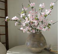 Bunga Sakura Buatan Sutra Realistis untuk Dekorasi Rumah dan Kamar, Thanksgiving, Natal
