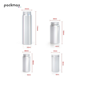 Multi-Size Rectangle <b>Aluminum</b> Bottle for Pet Supplements Vitamins-Empty <b>Container</b> for Nutrition Support Custom Print Available - Product Image 4