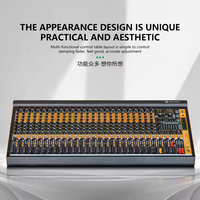 Console de mixage audio professionnelle 24 canaux économique pour DJ, système de sonorisation pour studio et scène
