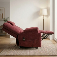 Canapé inclinable en tissu pour salon moderne, fauteuil surdimensionné avec fonction massage