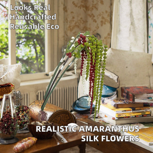 Las Mejores Flores Artificiales Realistas de Amaranto Colgantes, de Hilo de Seda, para Decoración de Bodas y Hogar - Product Image 2