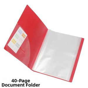 X418 Protège-documents transparents en plastique A4 avec 20 pochettes, personnalisables avec logo, pour présentoirs promotionnels - Product Image 4