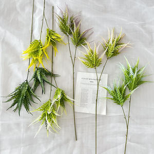 ดอกไม้ประดิษฐ์พลาสติก3D สีเขียวปรับแต่งได้ปรับแต่งได้หลากสี <span class=keywords><strong>Pteris</strong></span> สำหรับบ้านงานแต่งงานคริสต์มาสเวที - Product Image 3
