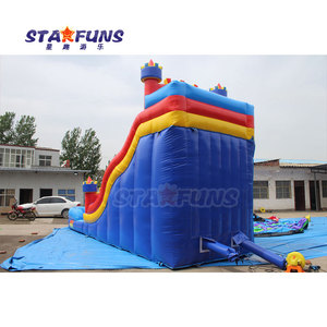 Grande castello gonfiabile commerciale dei bambini del PVC con lo scivolo di acqua dello stagno bagnato e asciutto salta e la casa di rimbalzo per uso del parco o della casa - Product Image 6