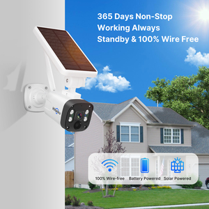 Kit de Cámara de Seguridad Inalámbrica para Exteriores Hiseeu 4MP con Paneles Solares, Detección de Movimiento Wifi, H.265, USB 5V/1A, WK-4C70, Audio Bidireccional - Product Image 5