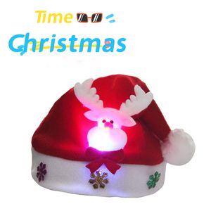 أزياء Ouruidan حفلة الأعياد Klein أزرق قبعة عيد الميلاد عيد الميلاد مع إضاءة ليد - Product Image 5