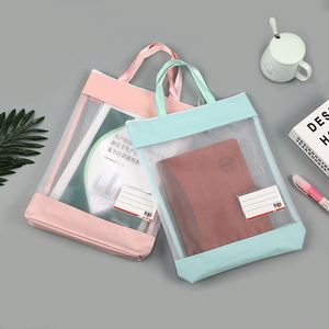 Bolsa de Archivo Portátil Tridimensional con Cierre para Estudiantes, Bolsa para Documentos Impermeable y a Prueba de Polvo, Bolsa de Archivo de PVC, Bolsa para Documentos de Oficina - Product Image 2