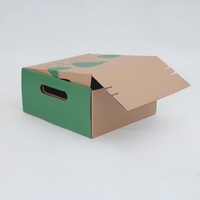 Boîte d'expédition de luxe réutilisable avec fermeture éclair et bande de déchirement, finition mate, logo personnalisé imprimé, en carton ondulé pour un déballage rapide