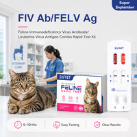 Kit de test rapide FIV FELV pour animaux de compagnie – Détection d'antigènes de la leucémie et de l'immunodéficience féline dans le sang – Prix usine