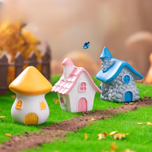 All'ingrosso Micro paesaggio creativo mucchio di pietra retrò casa fungo piccola casa giardinaggio paesaggio ornamento decorativo - Product Image 3