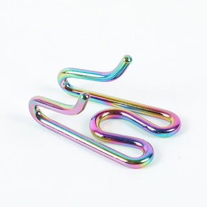 Factory Wholesale Custom Logo Titanium Plated Pet Leash Clip Durable Rainbow Metal Dog Leash Connector Hardware Accessories - Product Image 2