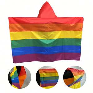 Artículos Promocionales Personalizados de Alta Calidad para el Día del Orgullo, Capas de Orgullo, Chales para Animar en Partidos de Fútbol, Banderas Corporales Arcoíris. - Product Image 3
