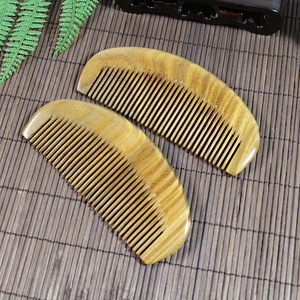 Sandalwood Hair <b>Comb</b> Small Crescent Shape Antistatic For Home Use - Product Image 4