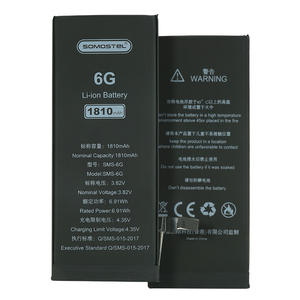 Batería de Teléfono Celular para <span class=keywords><strong>iPhone</strong></span> 6 7 8 <span class=keywords><strong>X</strong></span> XR XS XS MAX, Venta de Fábrica, Logotipo Personalizado, 3.82V 1810mAh, Batería de Iones de Litio, SMS-6G - Product Image 2