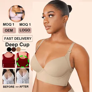 Buy Women'S Deep Cup Bra Hides Back Shapewear Smooths Your Back