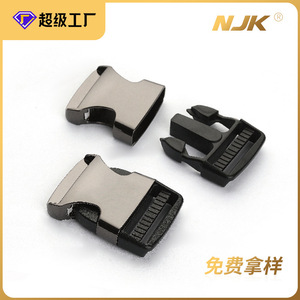 Jiuyuan Metal <b>Snap</b> Buckle Zinc Alloy Silver Black <b>Clip</b> Buckle For Garment Durable - Product Image 5
