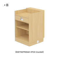 Comptoir de caisse d'épicerie dimensionné pour supermarchés et magasins de détail Dépanneur en bois MDF