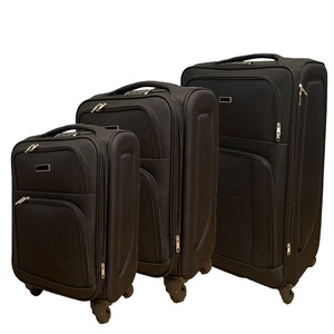 Juego de Maletas de Viaje de <span class=keywords><strong>3</strong></span> <span class=keywords><strong>Piezas</strong></span> de Tela de Poliéster con Laterales de EVA Suave, Económicas, en Oferta, SA SAU 20 24 28 Pulgadas, Maletas de Cabina - Product Image 1