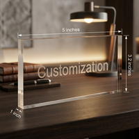 Trophée personnalisé en acrylique, impression UV, gravure laser, bloc acrylique transparent, cadre photo, présentoir, vente en gros