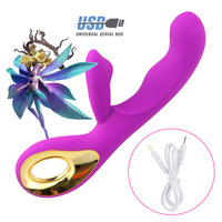 Wiederaufladbarer 10-Modus Zauberstab-Vibrator für Frauen G-Punkt & Klitoris-Stimulation Silikon+ABS Material 100% Wasserdicht