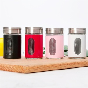 100ml Rotondo bottiglia di condimento di vetro contenitori barattolo di spezie, <span class=keywords><strong>sale</strong></span> shaker - Product Image 2