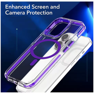 Hai lớp chống sốc TPE bumper cực thả bảo vệ TPU PC trường hợp điện thoại với sạc không dây cho Iphone 15Promax - Product Image 2