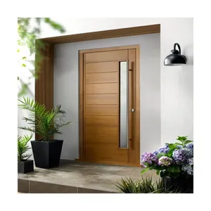 Portes pivotantes en bois pour entrée rotative - Product Image 1