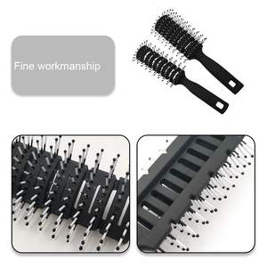 Peigne de coiffure ionique imperméable pour hommes avec logo personnalisé, <span class=keywords><strong>brosse</strong></span> en nylon avec manche en plastique pour le coiffage des pompadours - Product Image 3