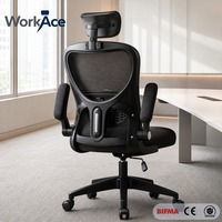Chaise de bureau ergonomique moderne en maille confortable, siège personnalisé, pivotante, inclinable, réglable en hauteur, conforme CE EN 1335, pour écoles et fabricants