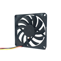 Ventilateur axial DC 8010 8CM 5V 12V 24V 80x80x10mm avec roulement à billes pour le refroidissement des amplificateurs HTPC