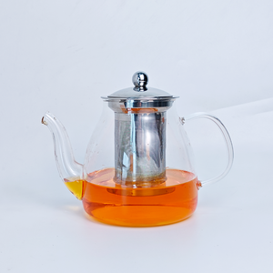 Tetera Moderna Ecológica de Vidrio con Boquilla Larga de 600~1200 ml, Tapa con Filtro de Acero Inoxidable 304, Jarra Resistente al Calor para el Hogar - Product Image 1