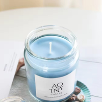 AOYIN Pot de cire de soja de luxe Bougies avec couvercle en gros différents arômes Grand pot en verre pour barres de marque privée pour Pâques Diwali Ramadan