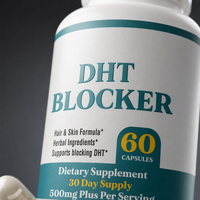 Capsules Antioxydantes Bloqueurs de DHT pour la Croissance Capillaire et la Chute des Cheveux, à Base de Plantes, 500mg, Santé de la Peau, Vitamine C, Complément Alimentaire, Prix Usine
