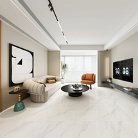 Carreaux de porcelaine premium 60x60cm en marbre blanc neige, résistants aux rayures, aux acides et antidérapants, pour extérieur, salle de bain et centres commerciaux