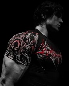 <span class=keywords><strong>เสื้อ</strong></span>ยืดแขนสั้นผู้ชายแบบสปอร์ต ยืดหยุ่นสูง สำหรับออกกำลังกาย วิ่ง เทรนนิ่ง ใส่ลำลอง ลายเรขาคณิต ผ้าเนื้อแน่น - Product Image 3