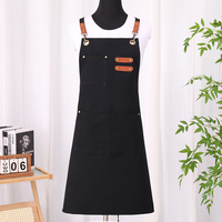 Tablier de cuisine et de protection en polyester et coton pour hommes, idéal pour la cuisine, le jardinage et le barista