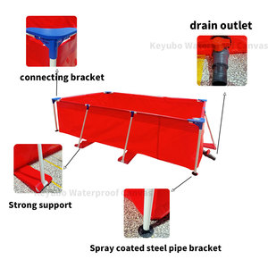 <span class=keywords><strong>Piscina</strong></span> <span class=keywords><strong>Inflable</strong></span> <span class=keywords><strong>Rectangular</strong></span> de PVC para Niños y Familias, para Jardín o Patio Trasero, Keyubo 28272 - Product Image 2