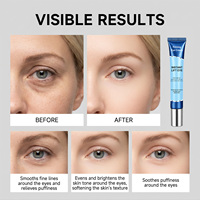Crème Contour des Yeux Éclaircissante Personnalisable Hydratante et Raffermissante Anti-Âge pour l'Élimination des Rides et des Cernes (Marque Privée)