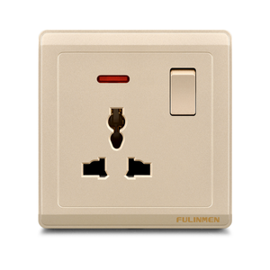 Elektrische 3 Pin Plug <span class=keywords><strong>Multi</strong></span> Stopcontact Decoratieve Universal 220V 250V 13A 16A Standaard Aarding High Grade 50000 keer Fulinmen - Product Image 1