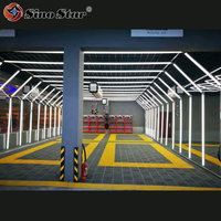 SGE1011 Tunnel lumineux LED personnalisé pour le detailing automobile avec installation en une seule étape pour les lumières de detailing et de polissage automobile