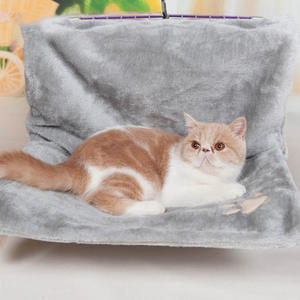 Vente chaude Supports en métal très résistants aux rayures Facile à assembler Lits suspendus pour chat Hamac pour animaux de compagnie pour chats avec tapis polaire - Product Image 2