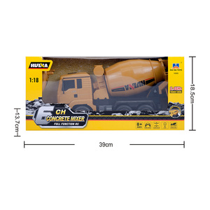 LEHOO Huina <span class=keywords><strong>1333</strong></span> 1/18 Modelo de ingeniería Vehículo 2,4 GHz Control remoto Camión mezclador de cemento Juguete con luces y sonido - Product Image 2