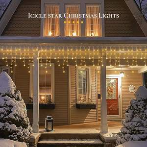 Luces de Navidad Blancas Impermeables para Exteriores, Guirnalda de Luces LED RGB Centelleantes de Alta Calidad a Precio Económico - Product Image 1