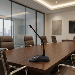 Microphone à condensateur professionnel Thinuna GM-10 à double col de cygne cardioïde |   Microphone de conférence avec alimentation fantôme 48V et blindage <span class=keywords><strong>RFI</strong></span> - Product Image 1