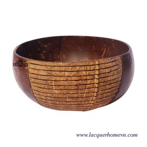 Tazón de Coco Natural Ecológico Hecho a Mano, Tazón para Servir Ensaladas y Smoothies, Seguro para Alimentos, Exportación Global B2B al por Mayor - Product Image 5