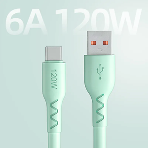 Nuova tendenza 6.0mm di spessore 120W Max <span class=keywords><strong>2</strong></span> metri 1.5 1M cavo <span class=keywords><strong>USB</strong></span> <span class=keywords><strong>C</strong></span> a ricarica rapida UCB25 - Product Image 3
