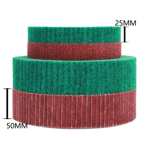 AutoErizo 5" Nylon Flap Buffing Wheel <strong>Non</strong> Woven Stainless Steel <strong>Abrasive</strong> Cloth Sanding Grinder <strong>Non</strong> Woven Polishing Wheel - Product Image 6