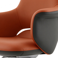 Chaise de visiteur de luxe en cuir PU, style italien moderne, chaises de bureau professionnelles pour la maison, avec base en métal chromé pour le bureau