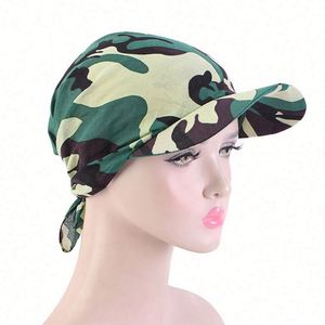 Casquette de plage unisexe en gros pour l'été, les voyages en plein air, la pêche, le quotidien, avec visière et bandana, chapeau de soleil - Product Image 6
