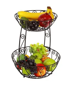 Fruitmand Huis Moderne Keuken Fruitschaal Mand Ronde Ijzeren Opslag Voedsel Organizer Houder Metalen Fruitmand